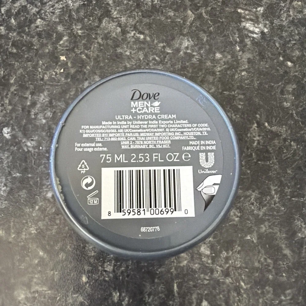 Dove Men + Care Ultra‎ - Hydra Cream for Face Hands and Body